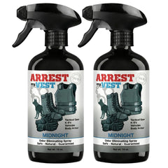 Arrest My Vest frontal del pack Midnight mostrando envases y etiqueta
