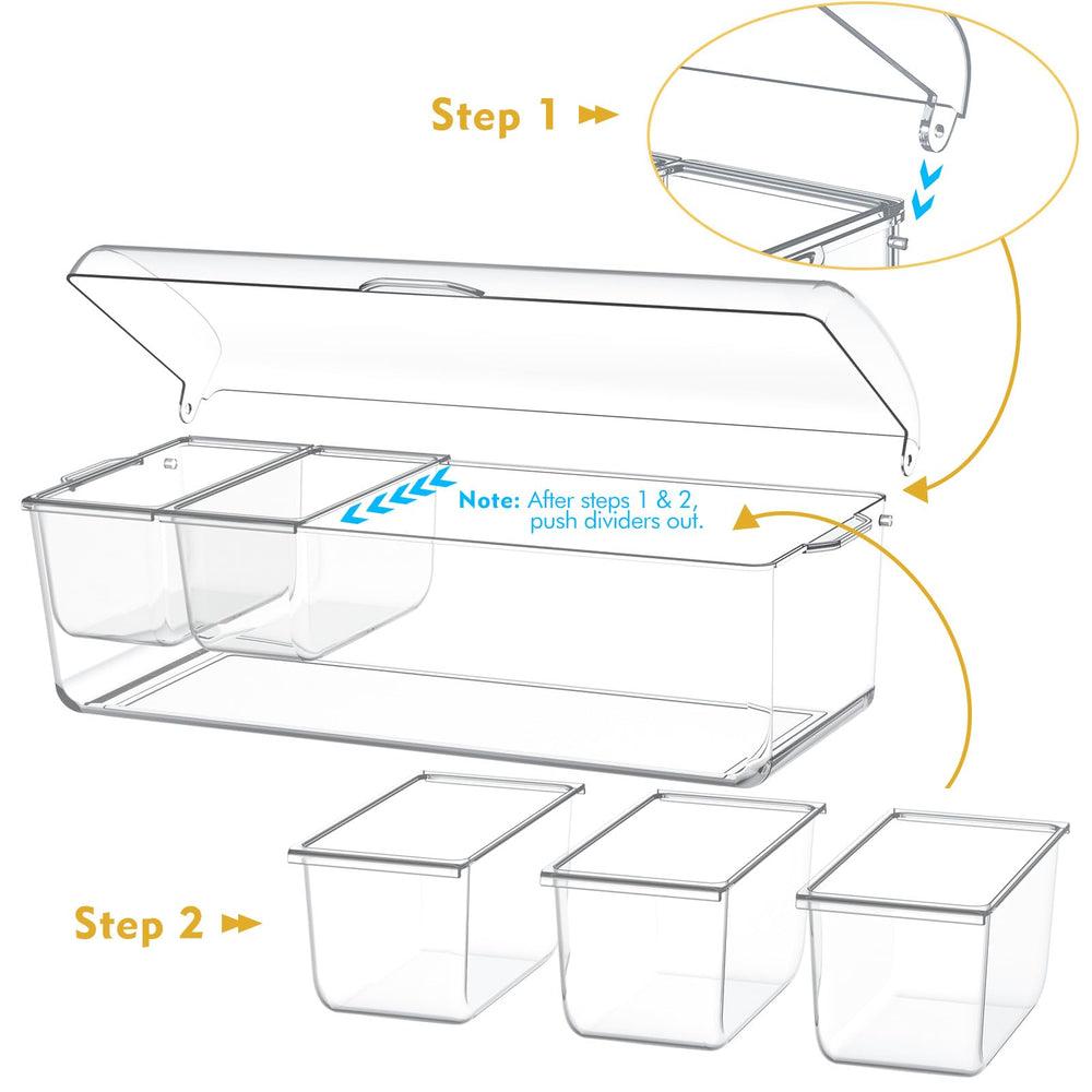 ARSTPEOE close-up of removable compartment demonstrating easy lift-out for refilling and cleaning benefit