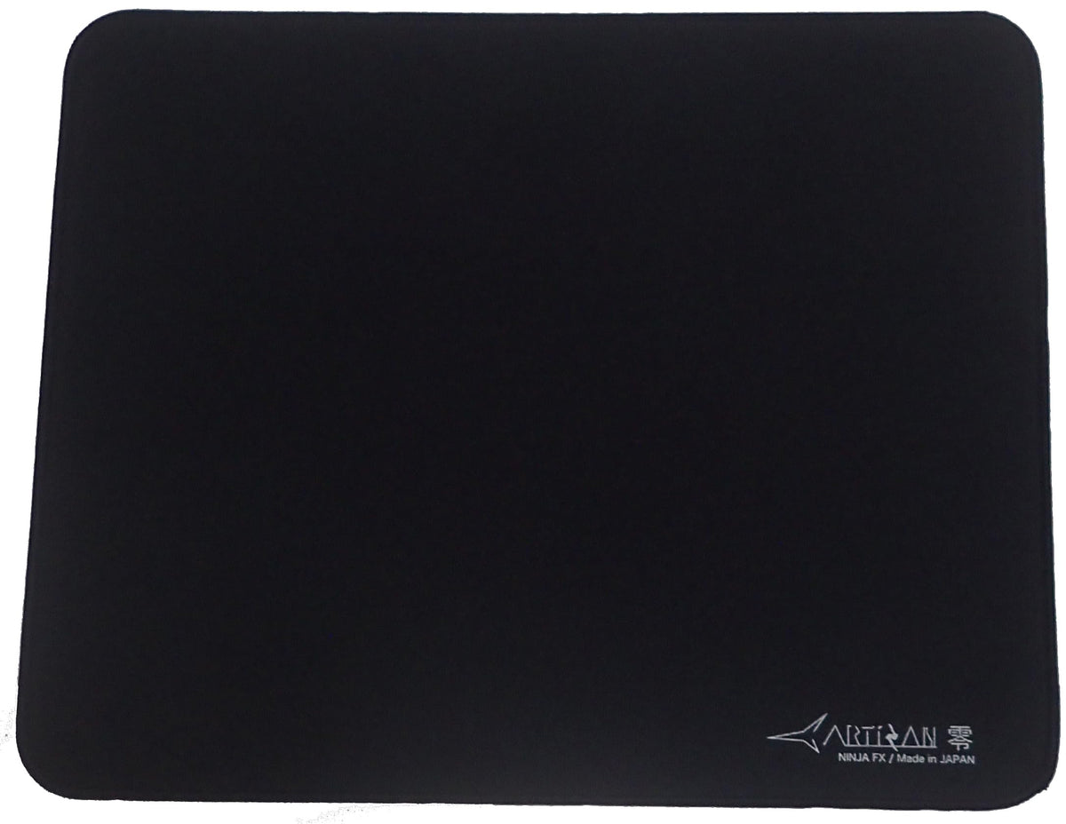 ARTISAN Zero vista frontal del producto con acabado negro y beneficios de control