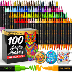 ARTISTRO frente del empaque muestra set de 100 colores y presentación elegante