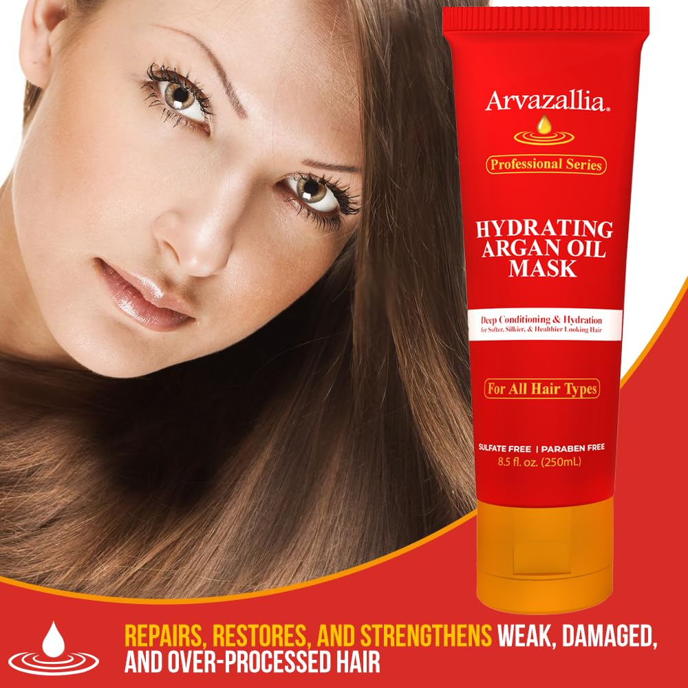 Arvazallia mascarilla aplicada en cabello mojado para hidratación profunda inmediata