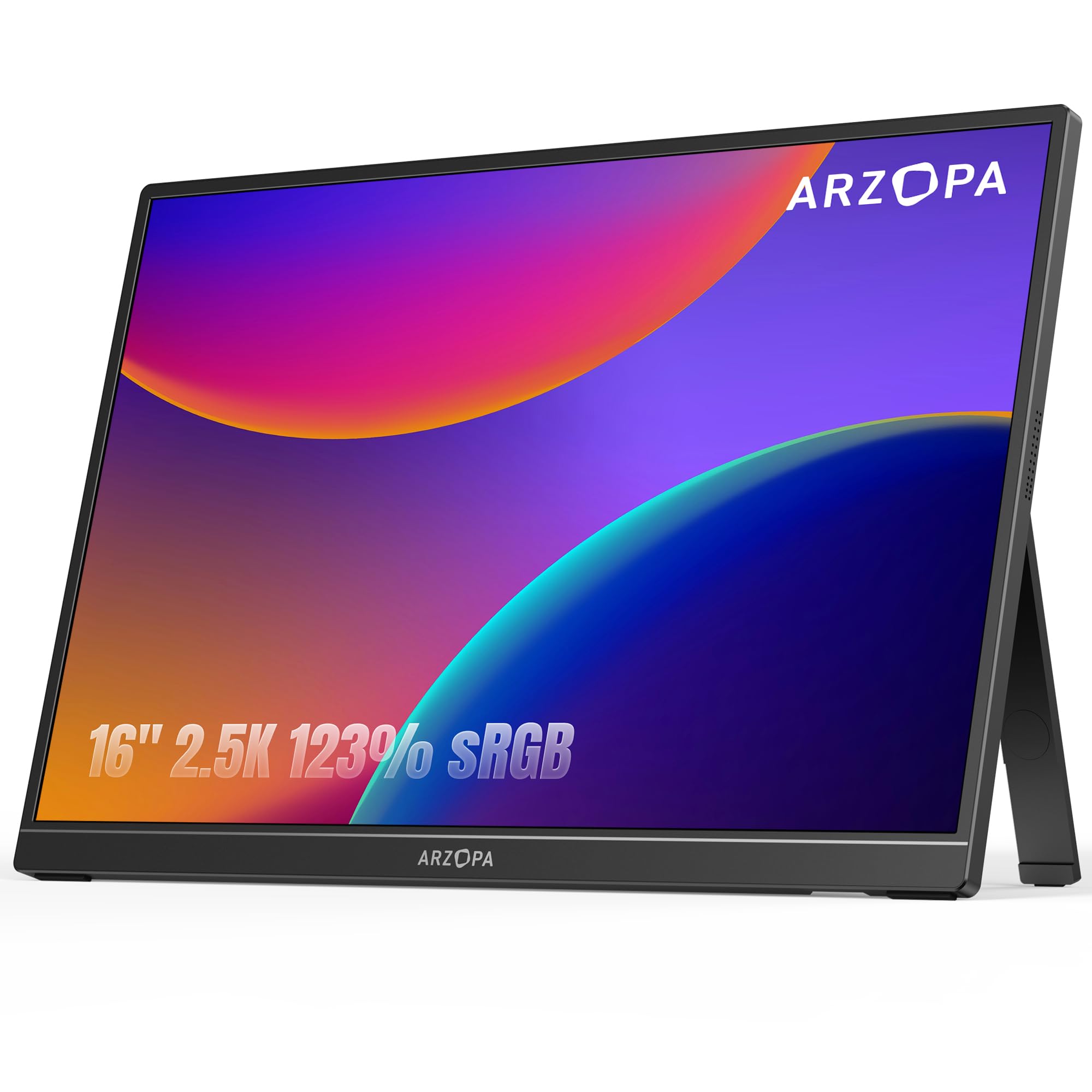 ARZOPA vista frontal del monitor mostrando pantalla nítida y colores vivos