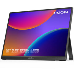 ARZOPA vista frontal del monitor mostrando pantalla nítida y colores vivos