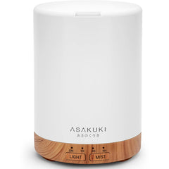 ASAKUKI difusor frontal mostrando diseño compacto y beneficios estéticos