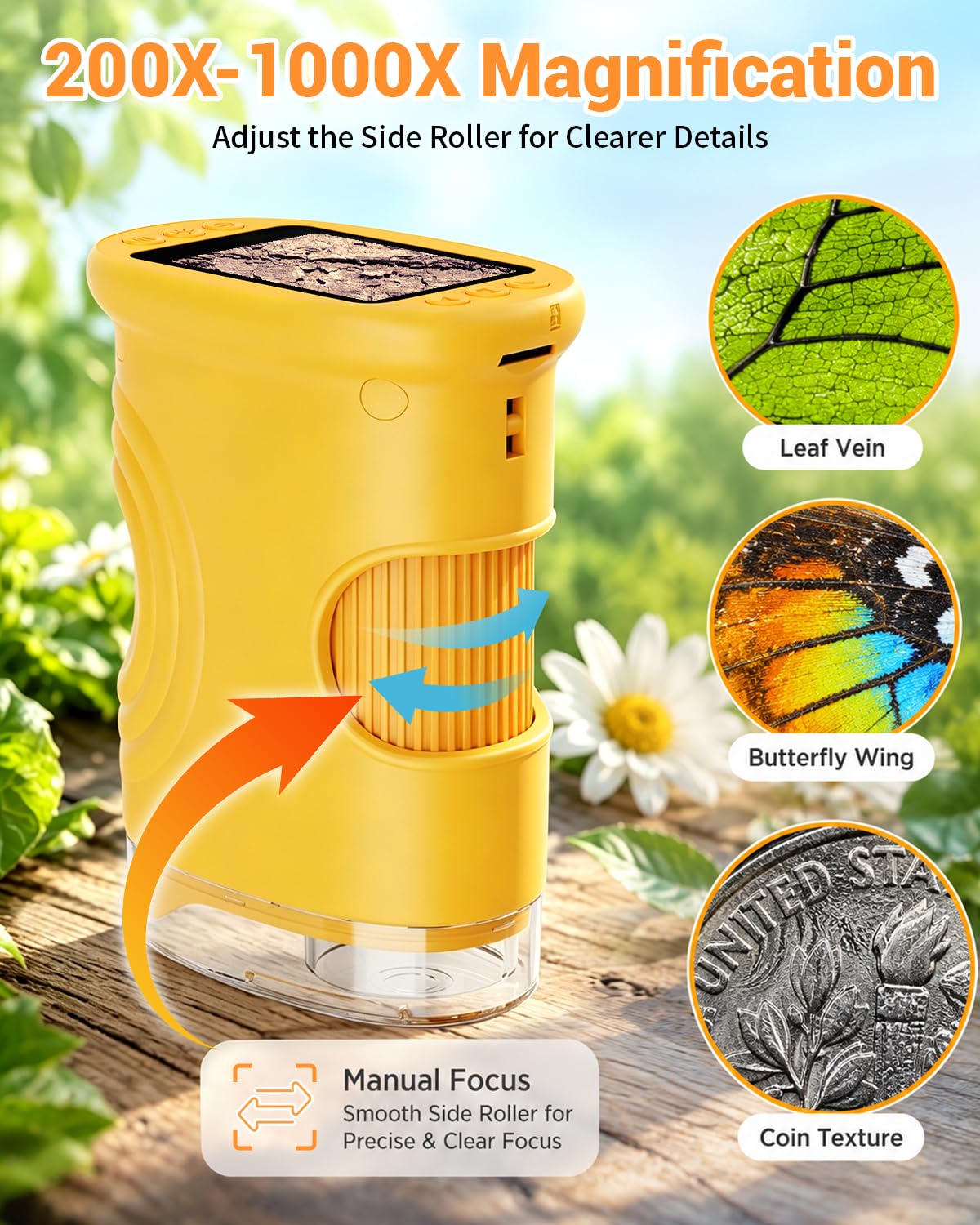 Ashfly rueda de enfoque texturada adecuada para dedos pequeños, mejora precisión táctil