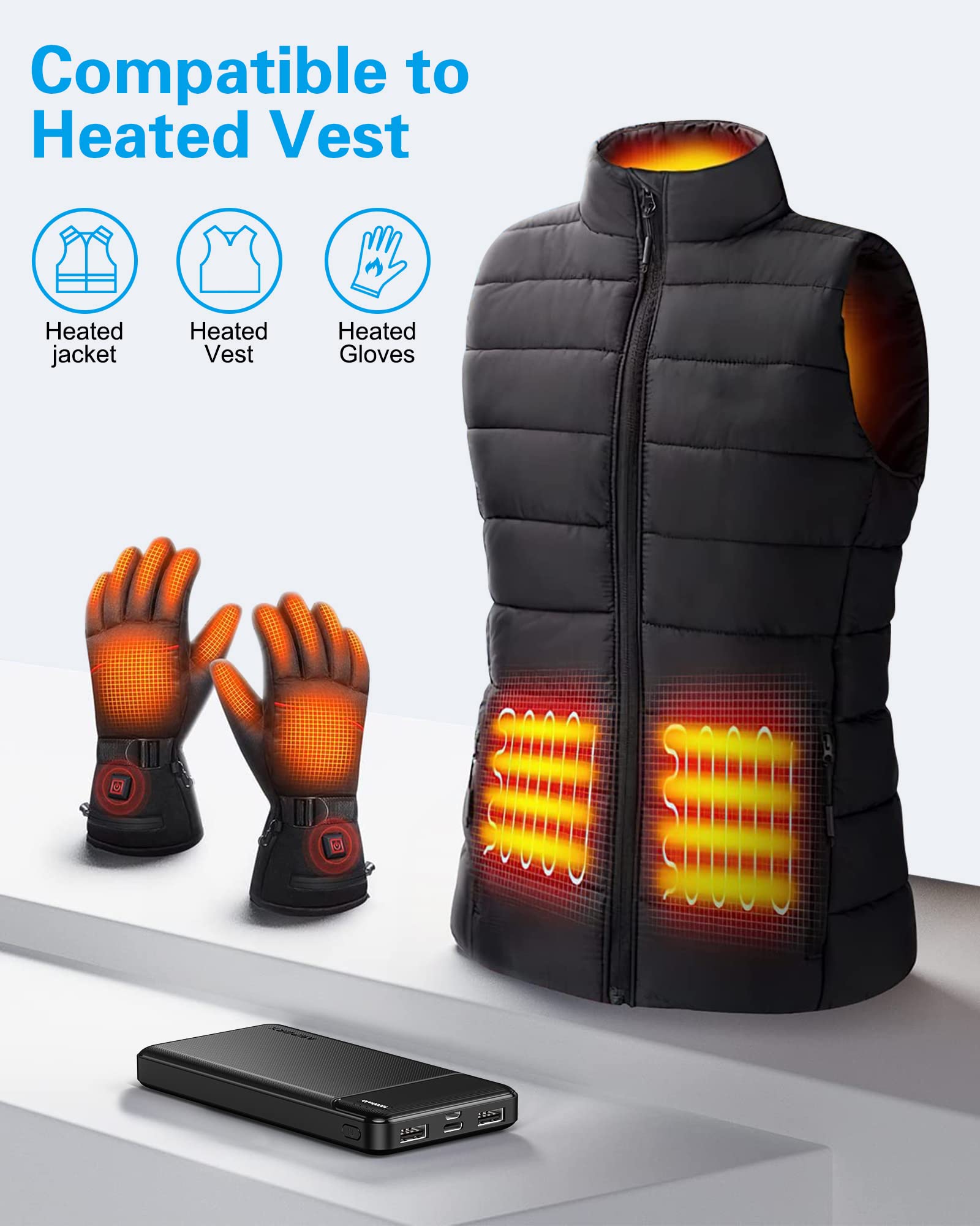 AsperX power bank en mochila de viaje ideal para desplazamientos y excursiones