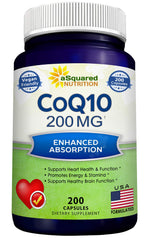 aSquared Nutrition frasco frontal mostrando 200 cápsulas y etiqueta clara para confianza