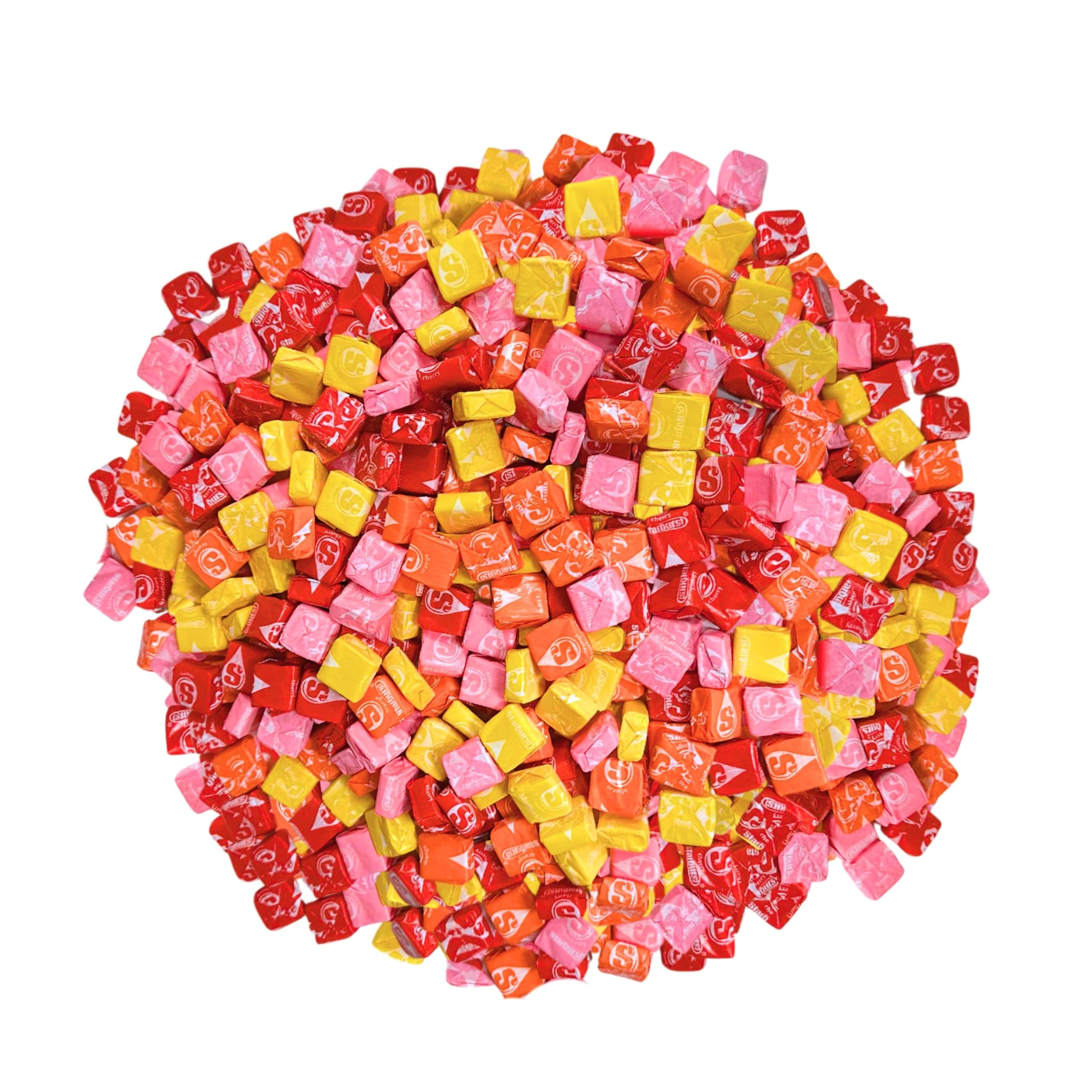 ASSORTIT primer plano de textura masticable de Starburst destaca frescura y jugosidad
