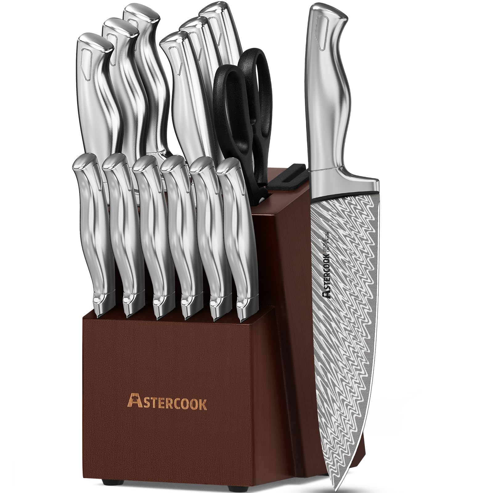 Astercook set frontal con bloque mostrando almacenamiento seguro