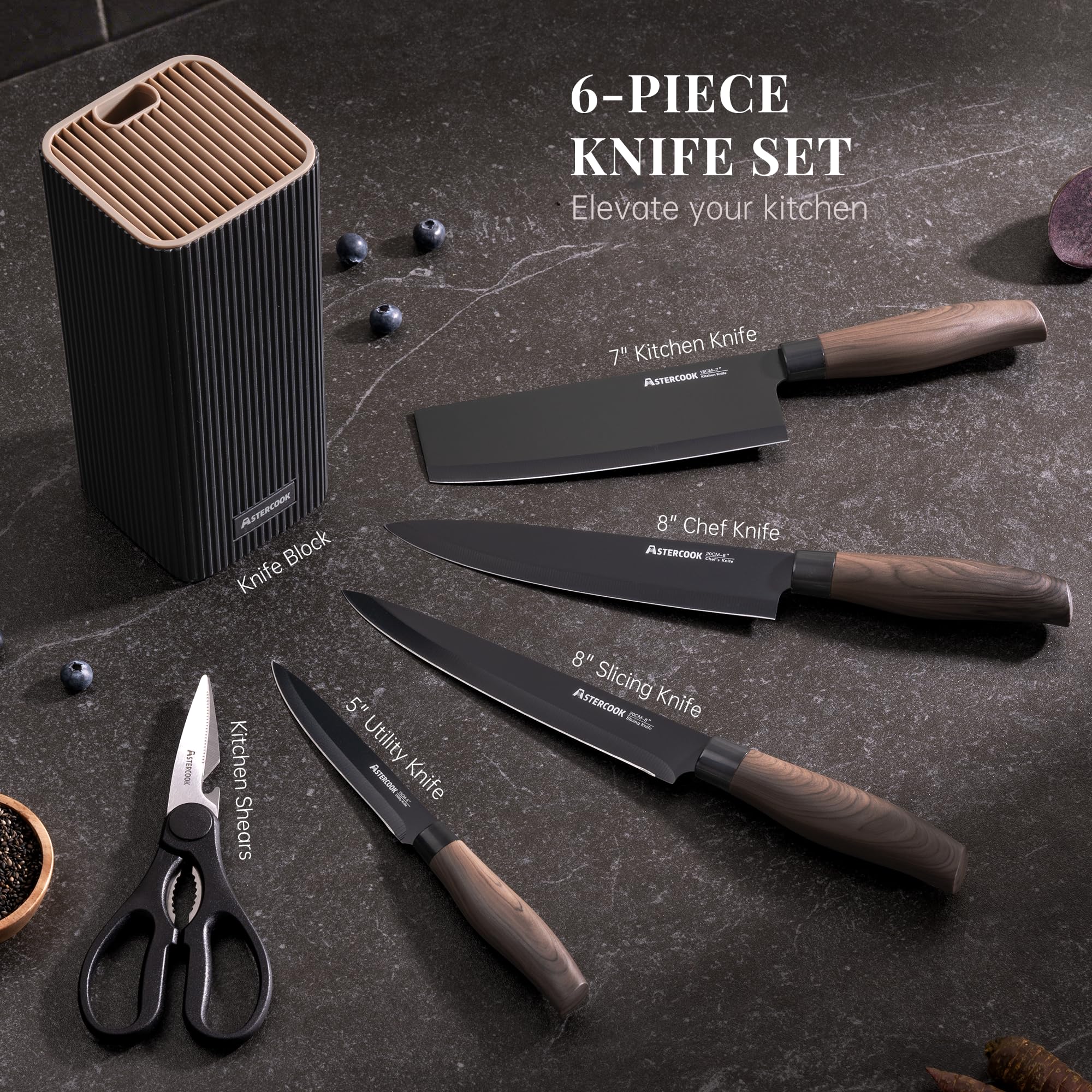 Astercook filo de acero en primer plano para cortes precisos