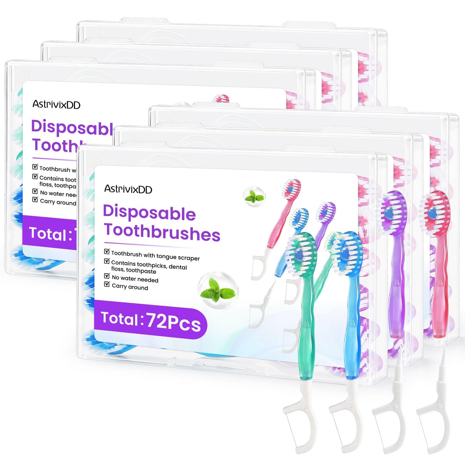 AstrivixDD caja de 72 unidades listos para suministrar higiene rápida