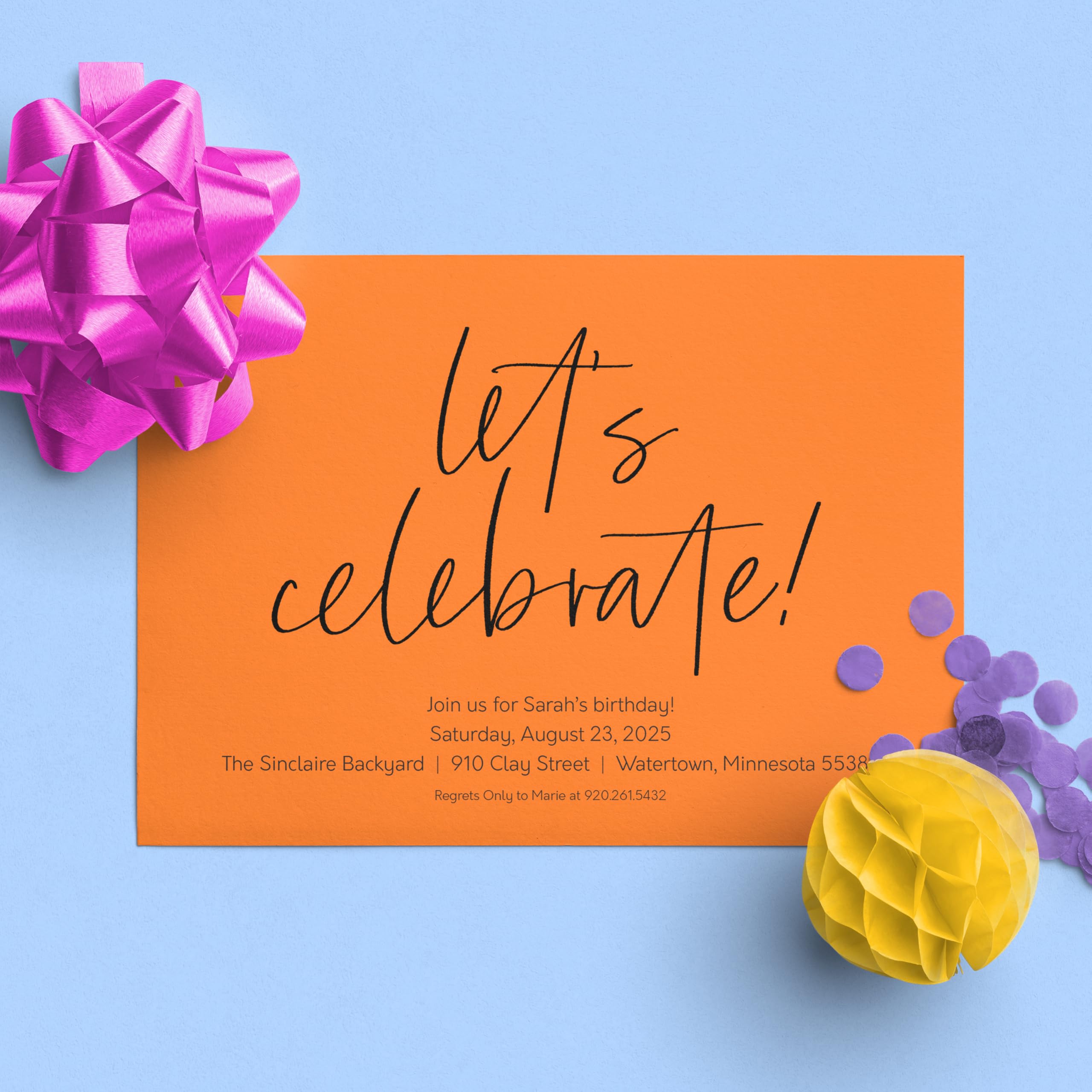 Astrobrights invitaciones y decoraciones en uso para eventos con impacto visual