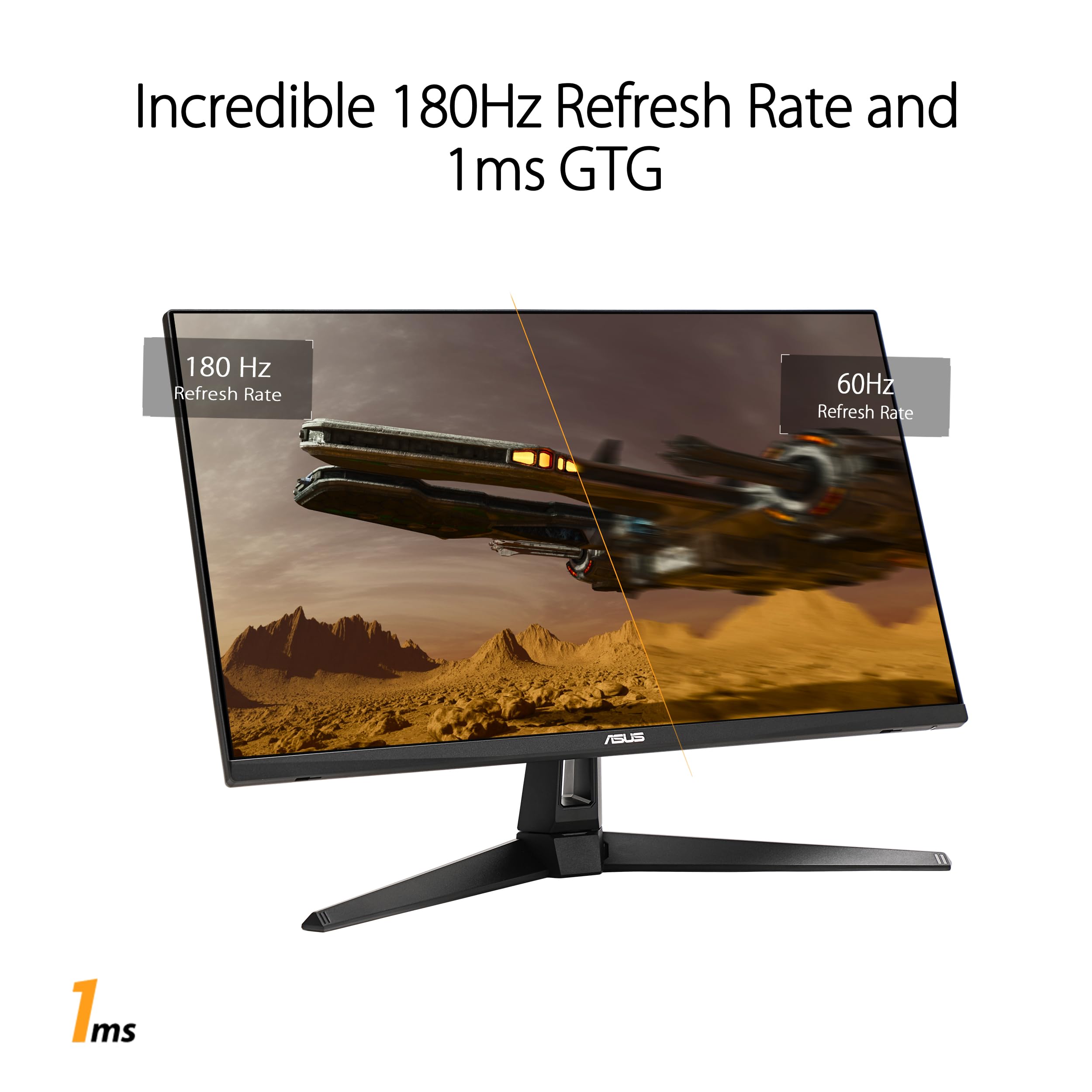 ASUS lateral con puertos HDMI y DisplayPort para conexiones versátiles
