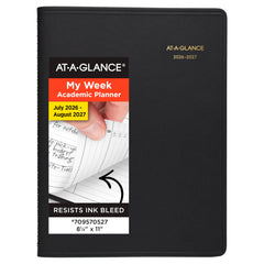 AT-A-GLANCE frontal tapa negra resistente y profesional