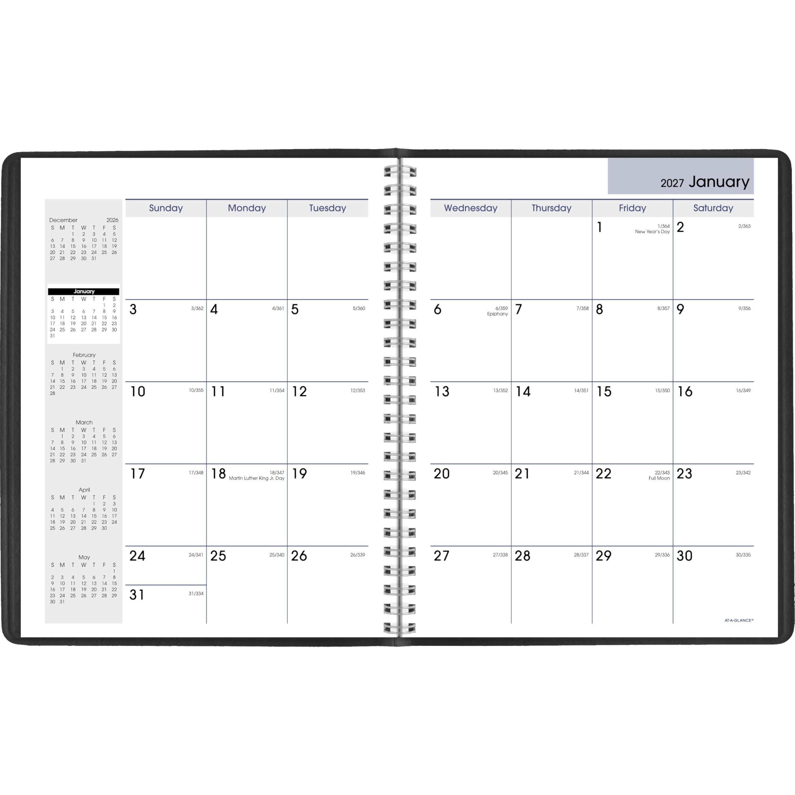 AT-A-GLANCE tamaño en mano 7x8.75 pulg., portátil para llevar a reuniones