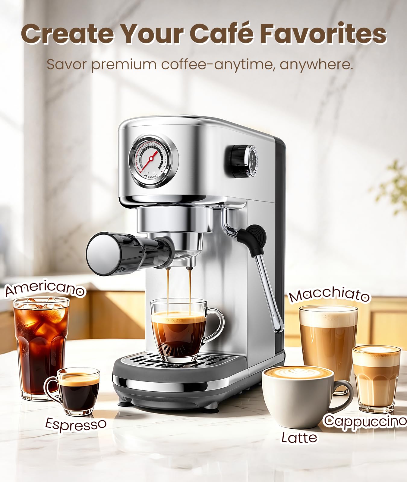 atatix varilla de vapor enfocada creando microespuma ideal para latte art