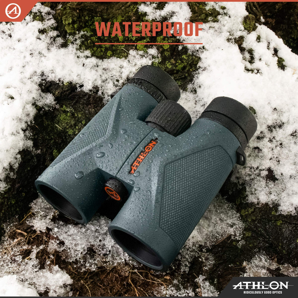 Athlon Optics Midas UHD observación de aves demostrando enfoque cercano