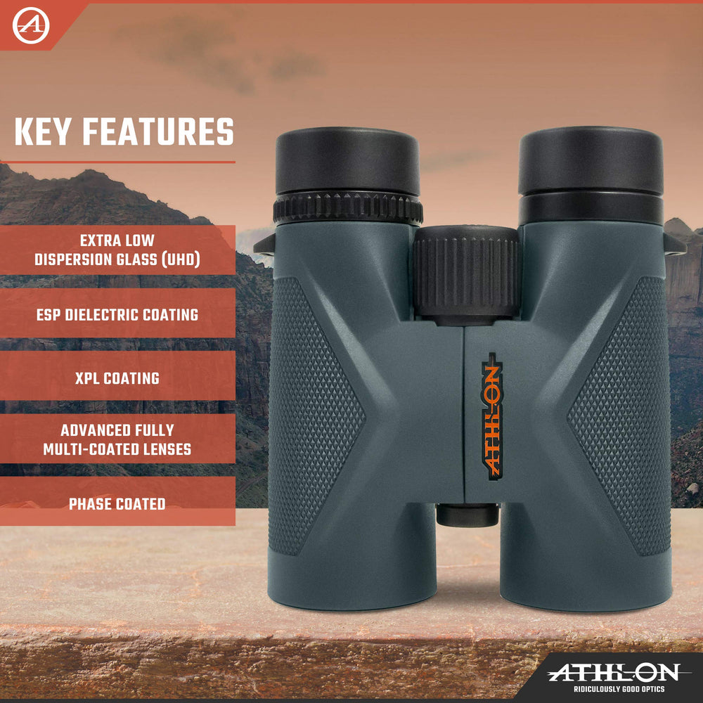 Athlon Optics Midas UHD comparación de tamaño y especificaciones claras