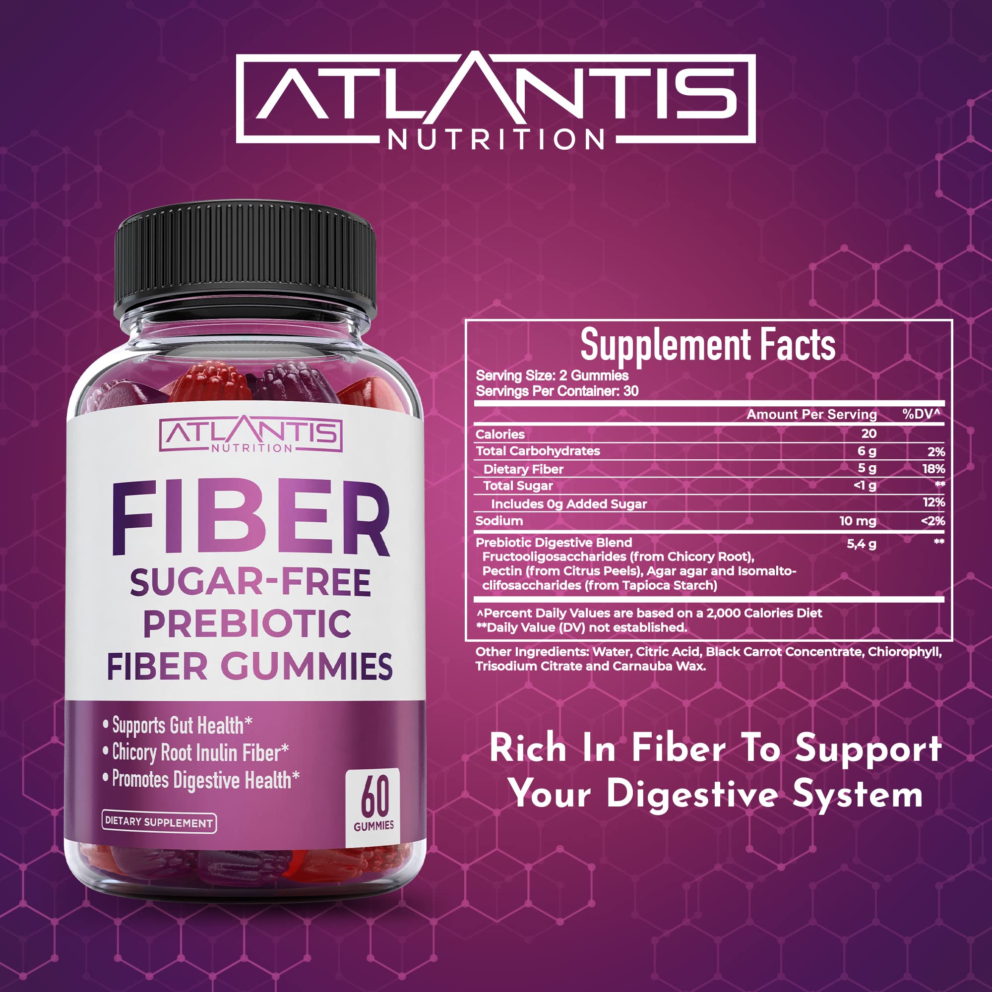 Atlantis Nutrition etiqueta nutricional clara para verificar ingredientes
