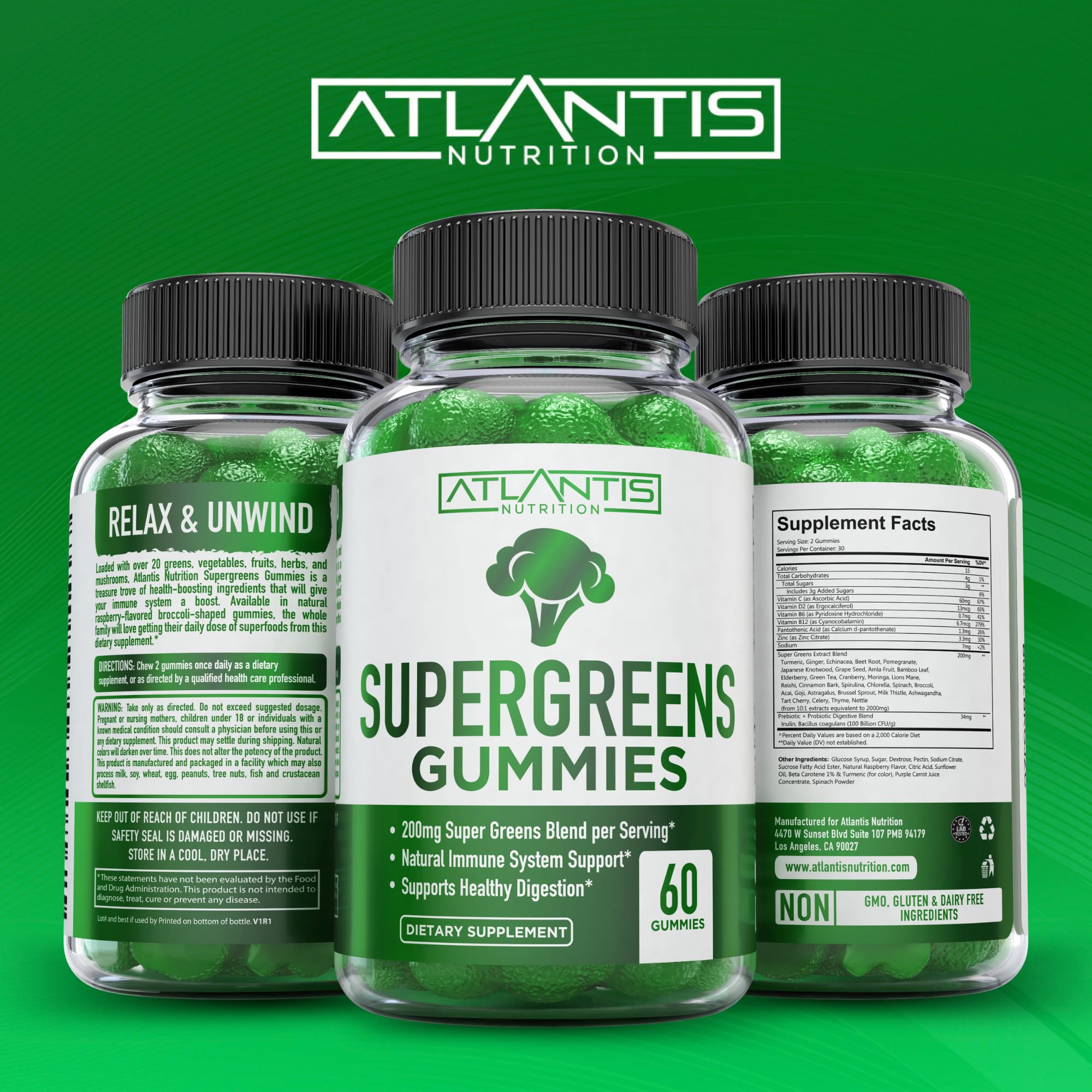 Atlantis Nutrition gominolas junto a rutina matinal como complemento conveniente