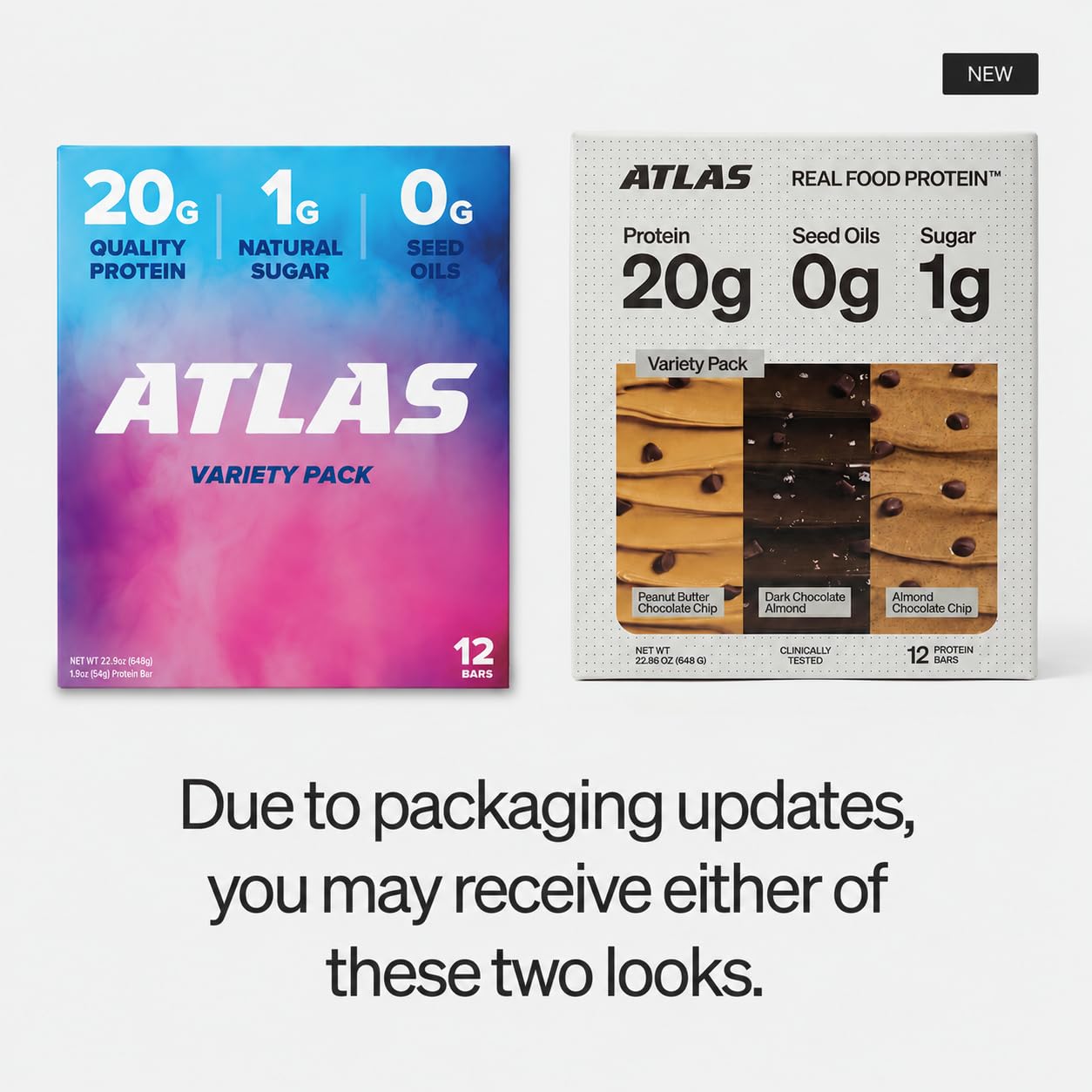Atlas Protein Bar estilo de vida consumida como snack saciante fuera
