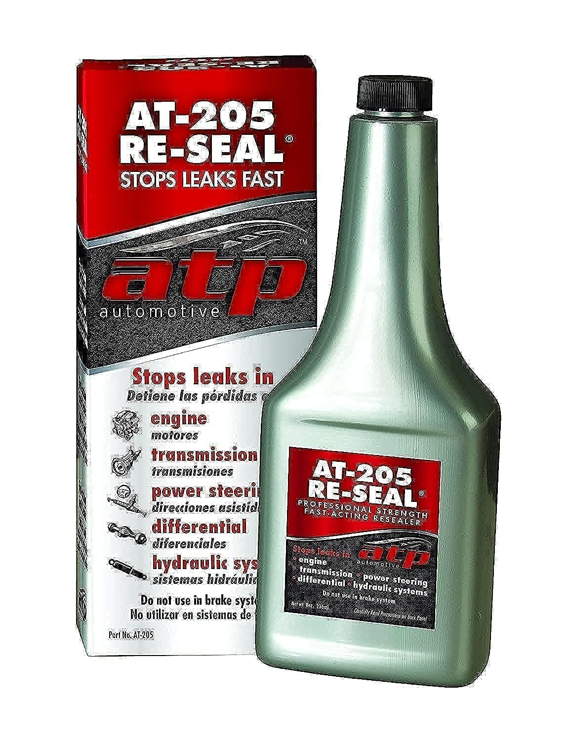 ATP Automotive AT-205 front label showing product benefits and 8 ounce bottle