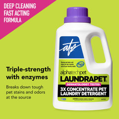 ATP LaundraPet textura del líquido mostrando consistencia potente