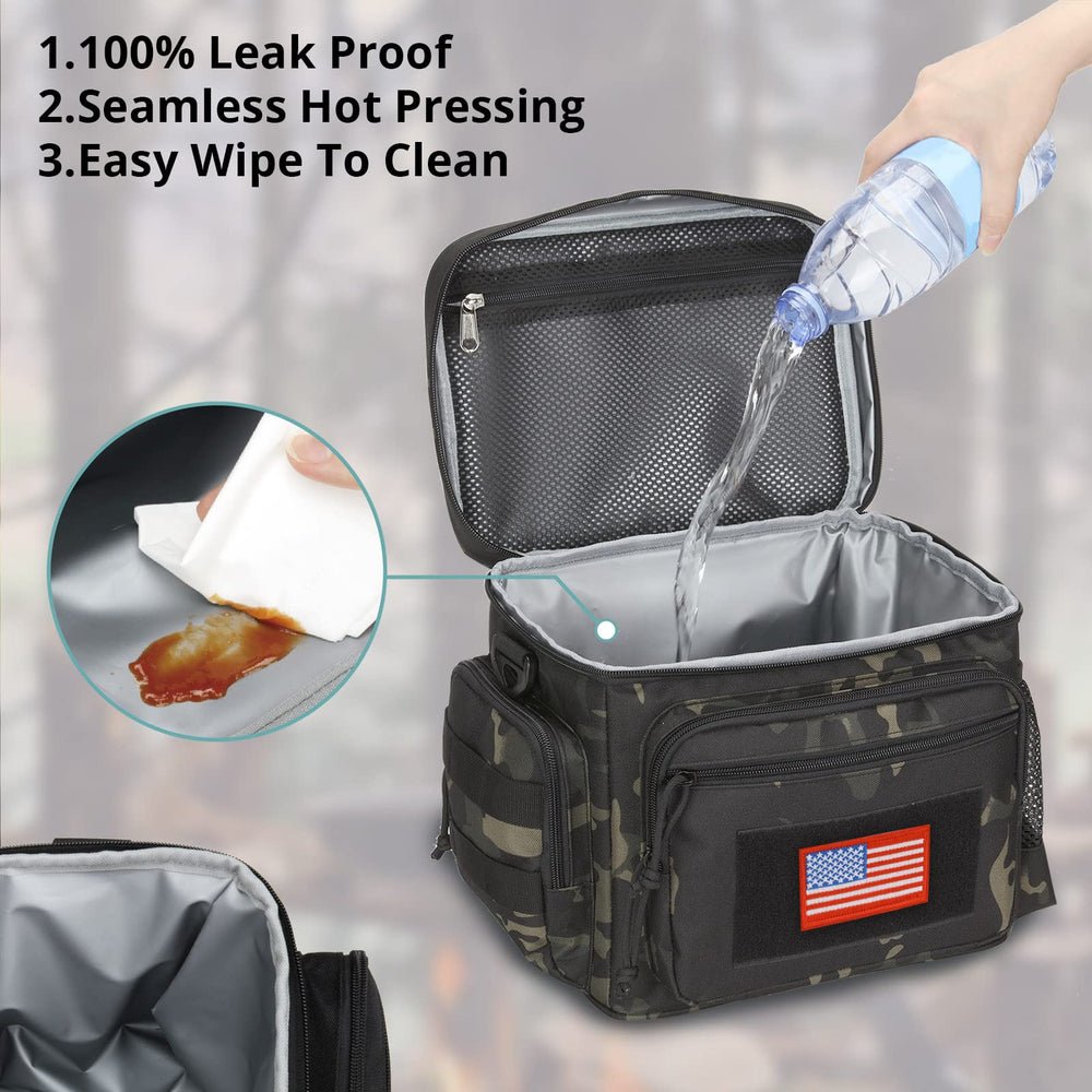 ATRIPACK comparación de tamaño junto a una botella para referencia de escala