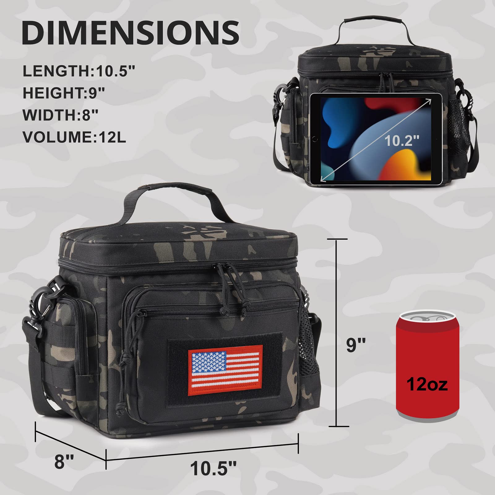 ATRIPACK sistema MOLLE con accesorios colgando para mayor versatilidad