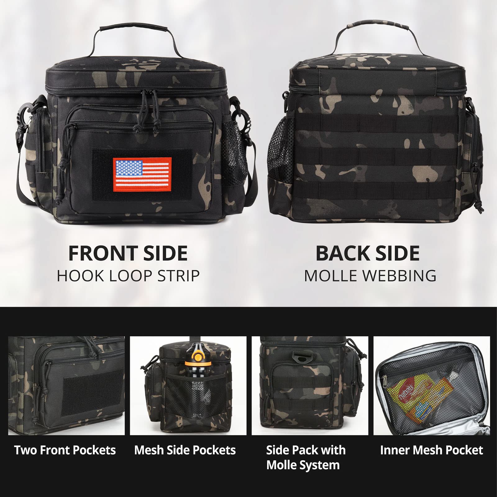 ATRIPACK bolsa lunch en uso camino al trabajo mostrando comodidad y capacidad