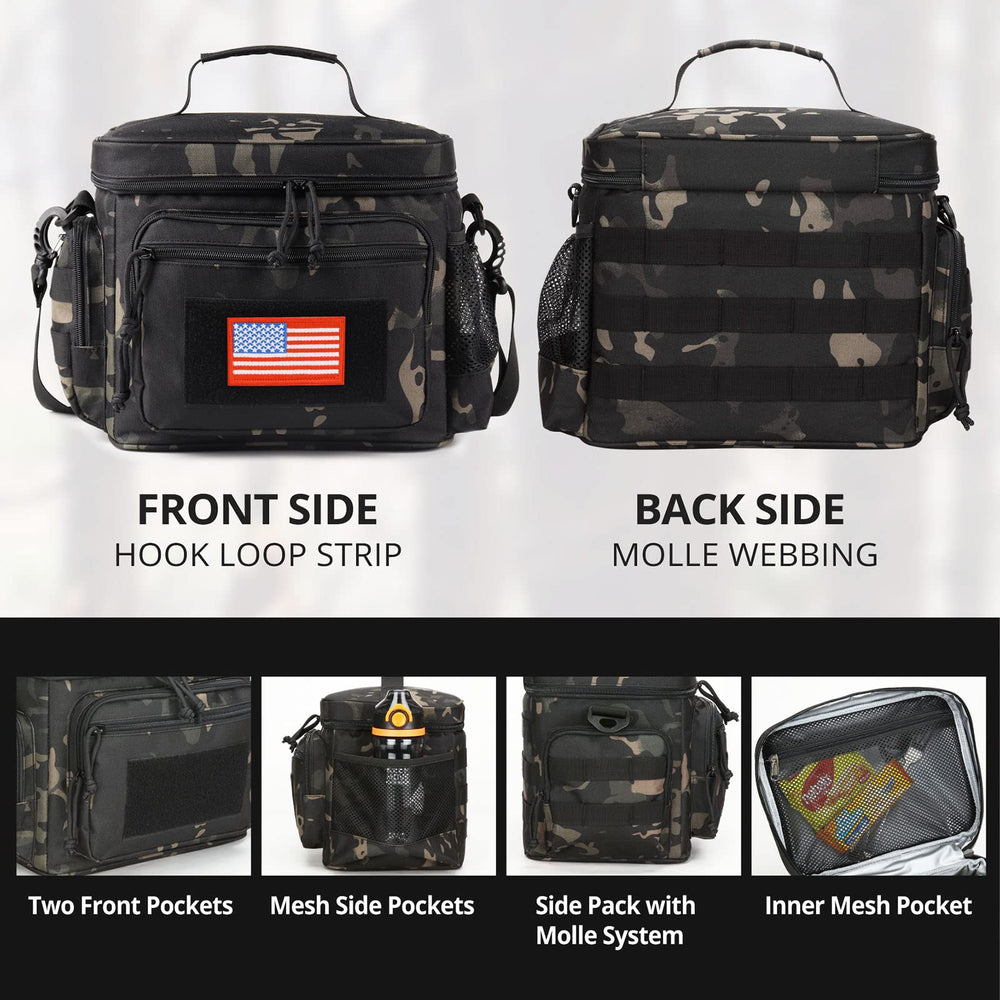 ATRIPACK bolsa lunch en uso camino al trabajo mostrando comodidad y capacidad