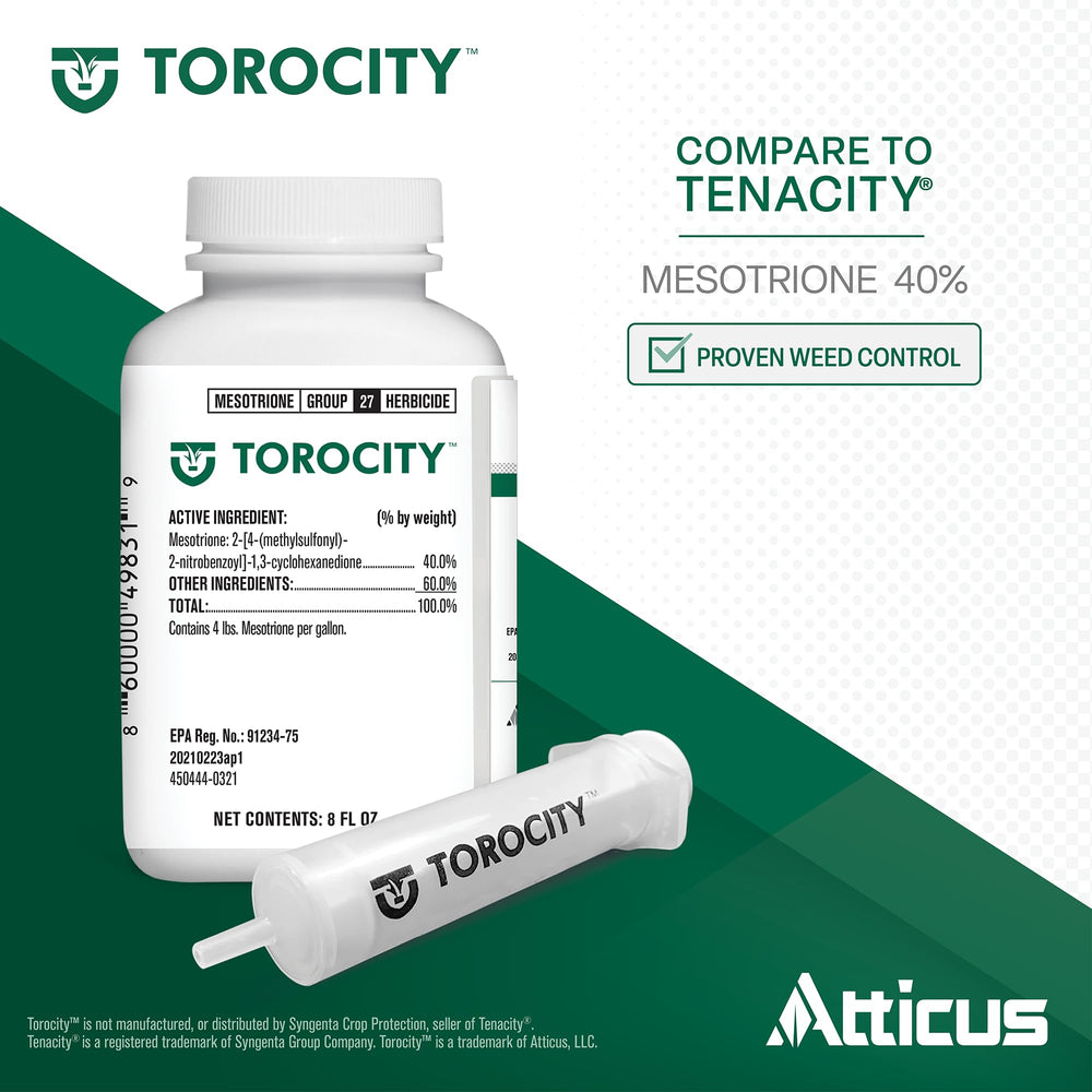 Atticus Torocity detalle de etiqueta con indicaciones y beneficio de confianza