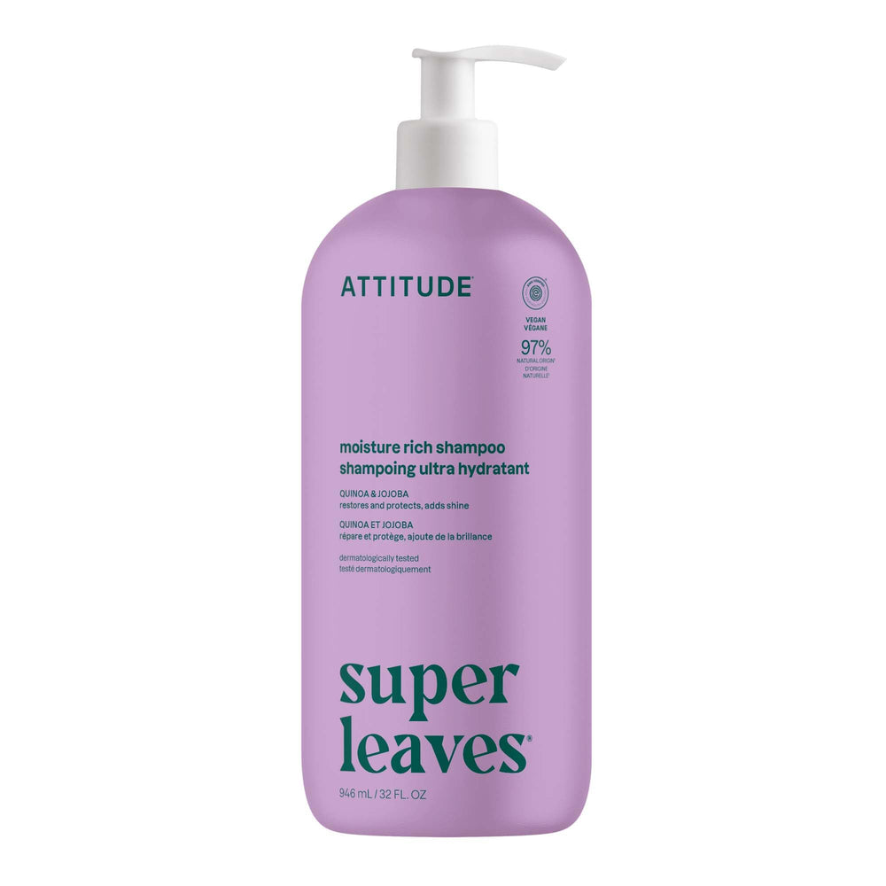ATTITUDE champú frontal 32 oz mostrando etiqueta y tamaño grande, ideal ahorro