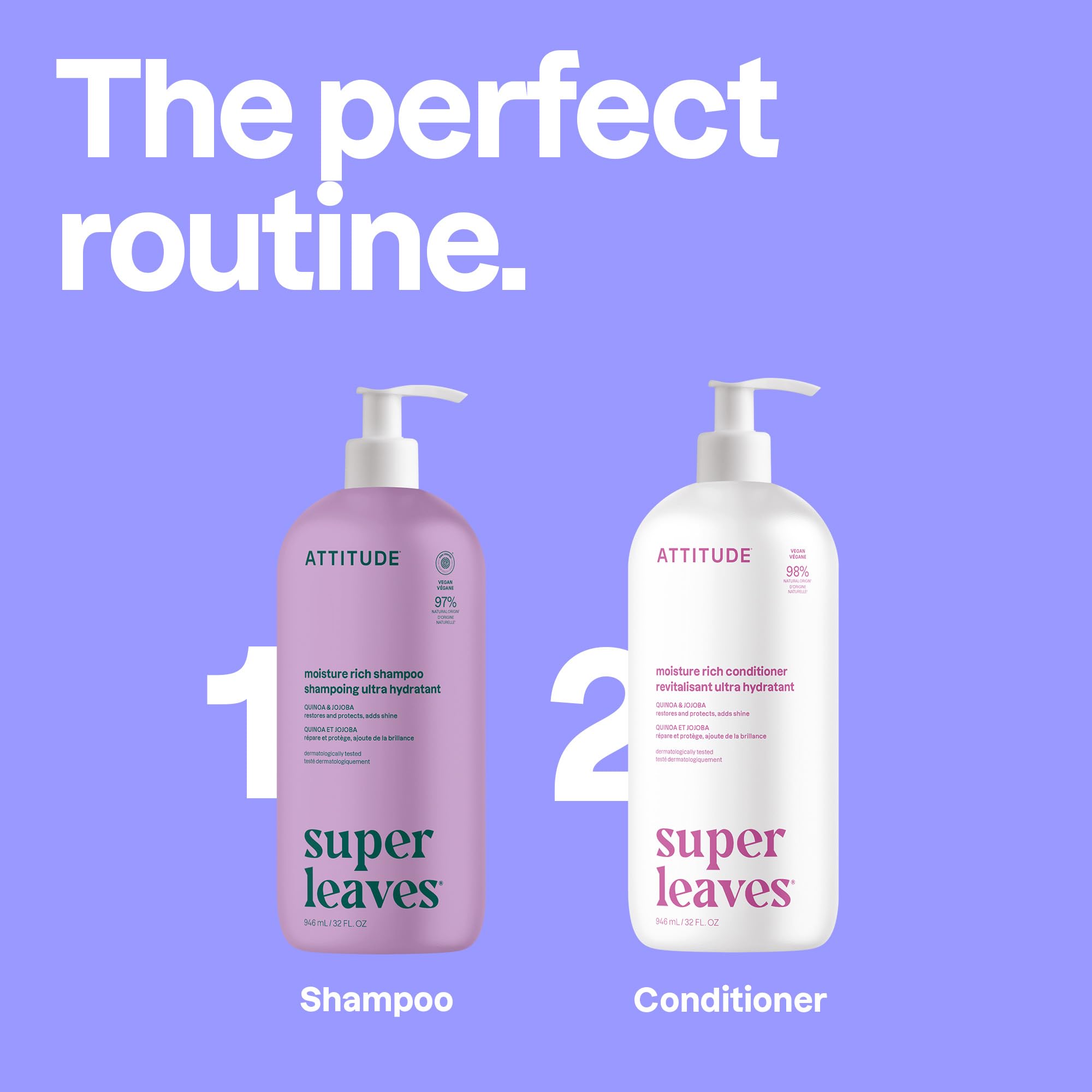 ATTITUDE tamaño 32 oz comparado con manos para percepción de cantidad