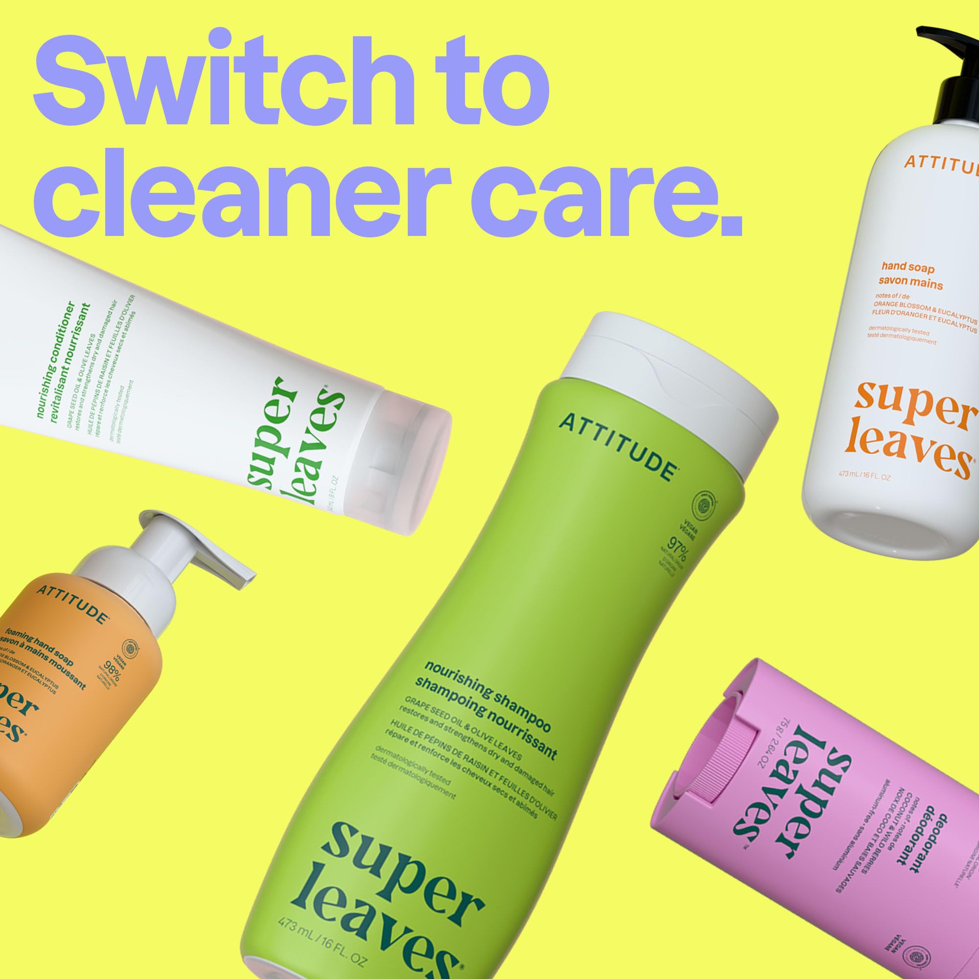 ATTITUDE eco-refill junto a la botella, alternativa para menos plástico