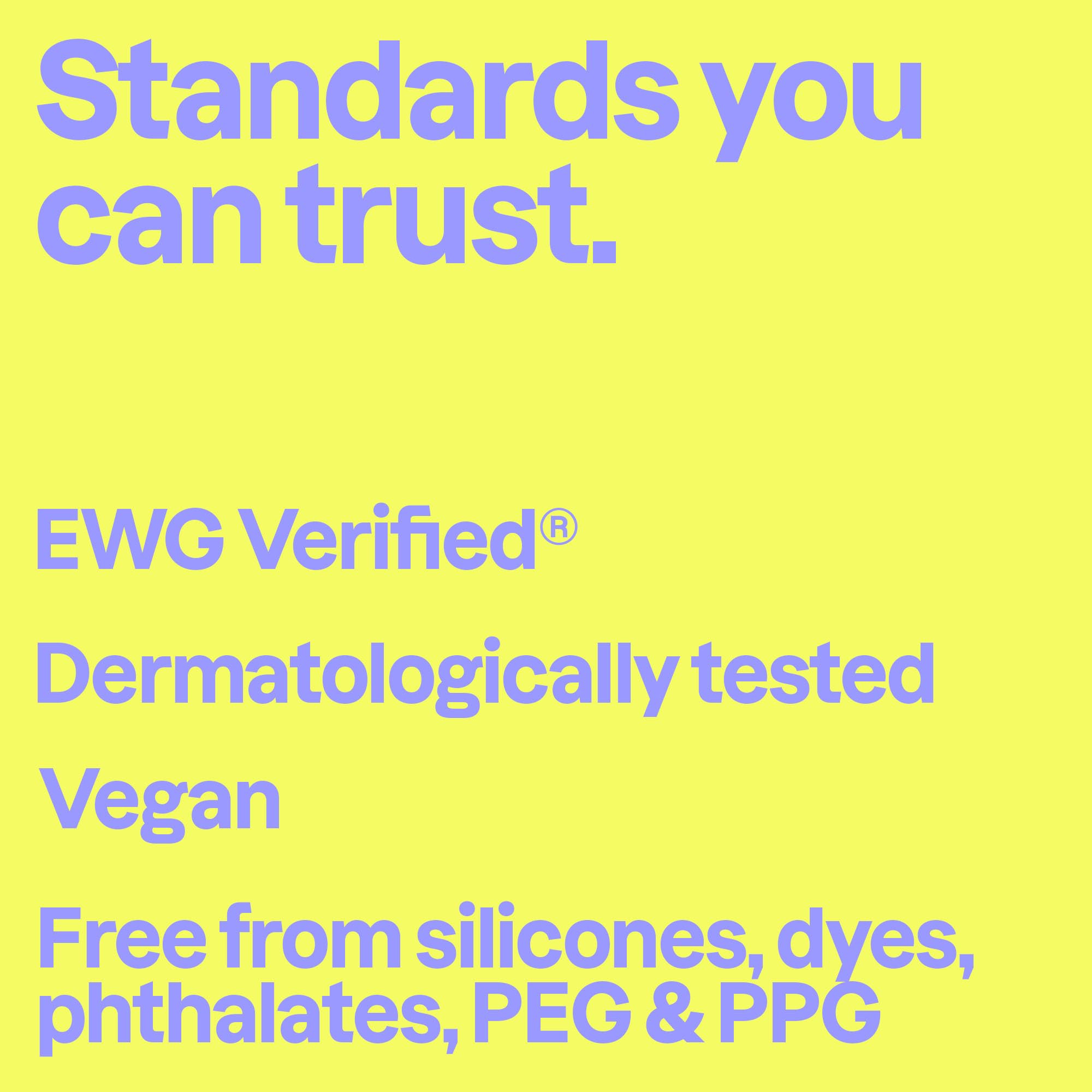 ATTITUDE primer plano de la etiqueta con ingredientes, transparencia clara