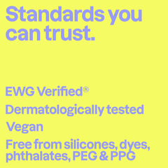 ATTITUDE etiqueta con lista de ingredientes, transparencia y seguridad