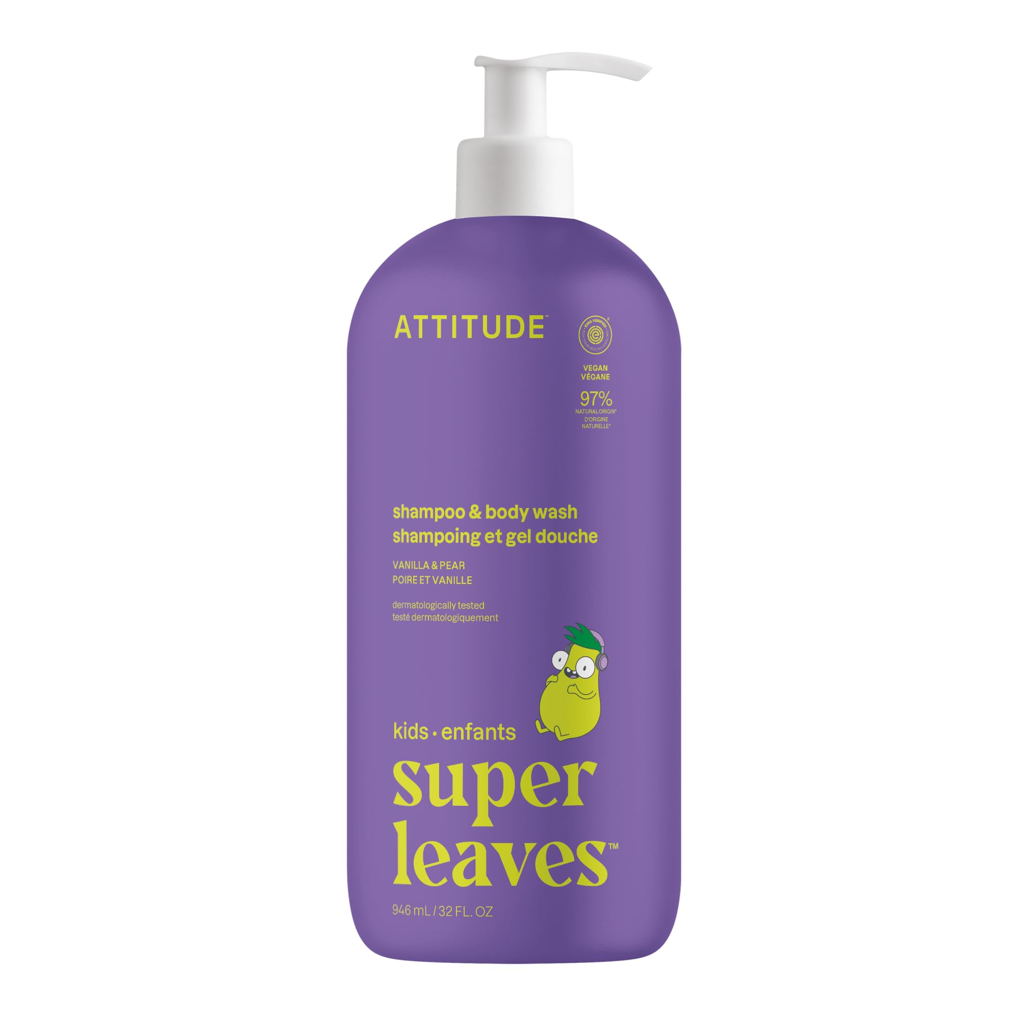 ATTITUDE envase frontal 2 en 1 con diseño y capacidad grande
