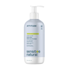 ATTITUDE envase frontal mostrando la loción sin fragancia y su tamaño práctico