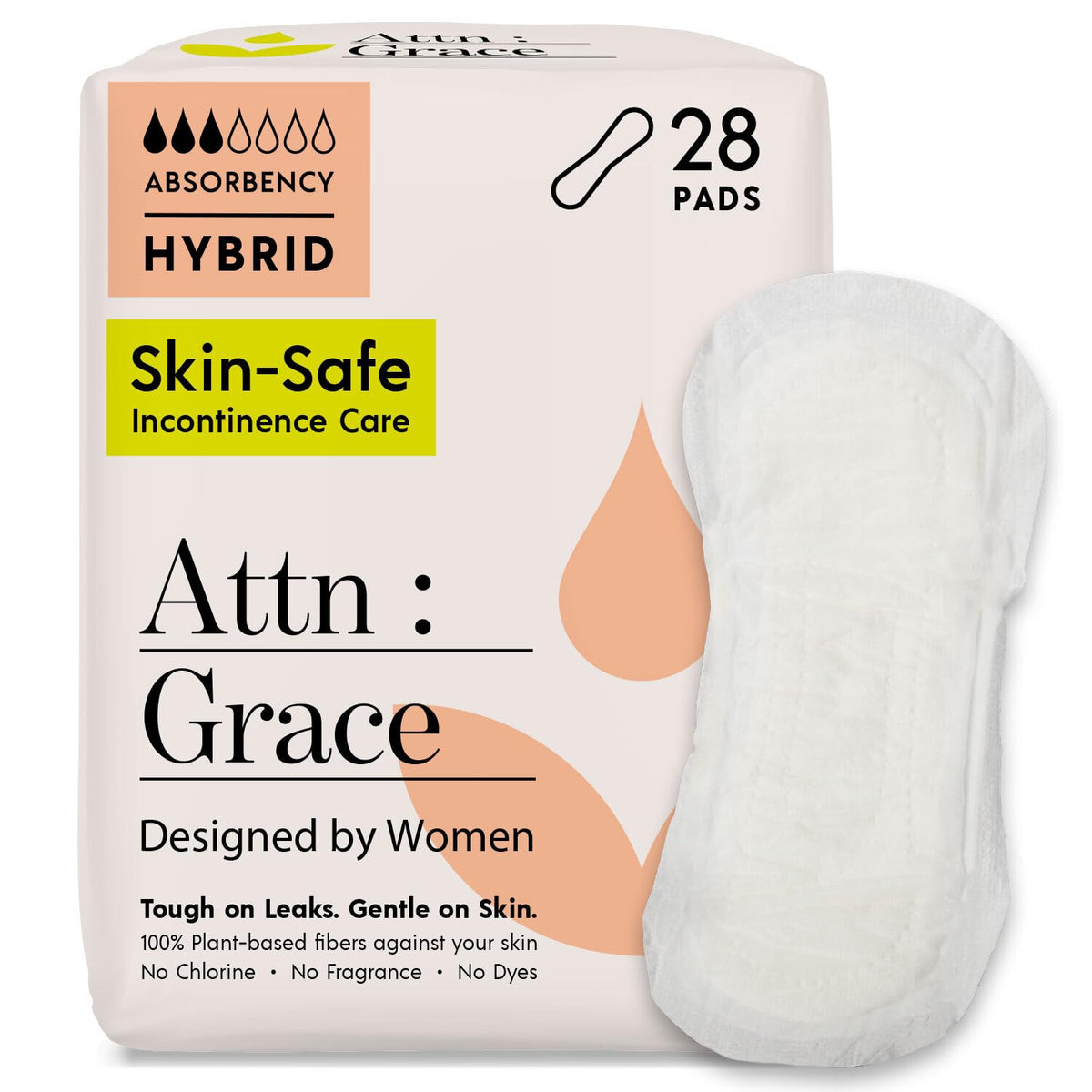 ATTN : GRACE empaque frontal que muestra 28 unidades y discreción
