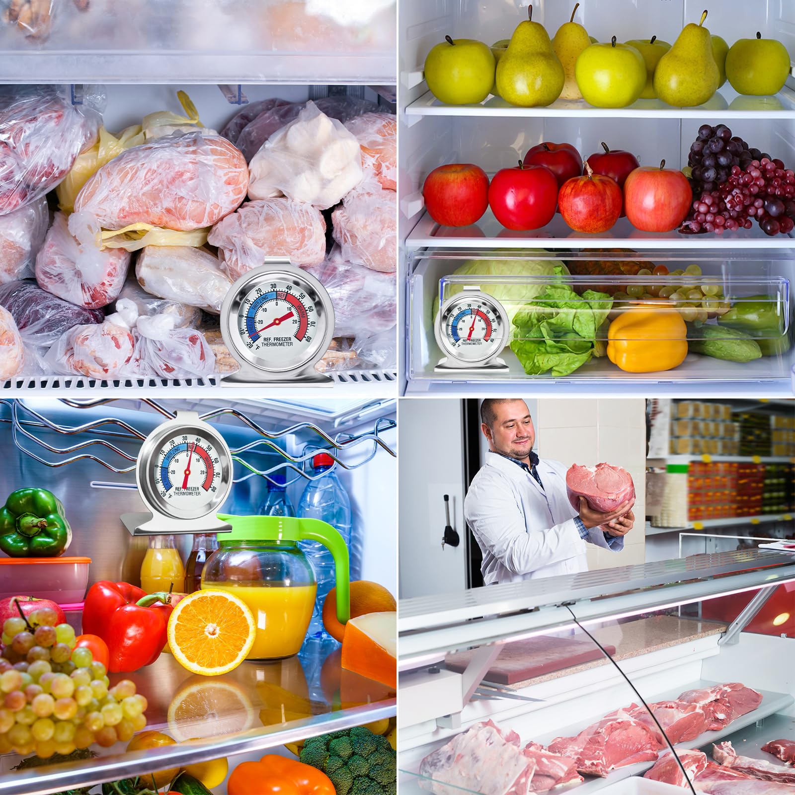 ATZNZIK termómetro en cocina en uso real para control confiable de alimentos