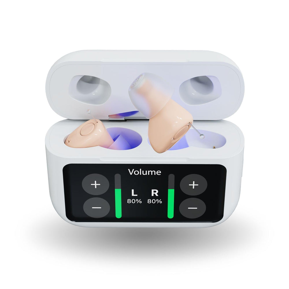Audien Atom X audífonos primer plano mostrando diseño cómodo y discreto