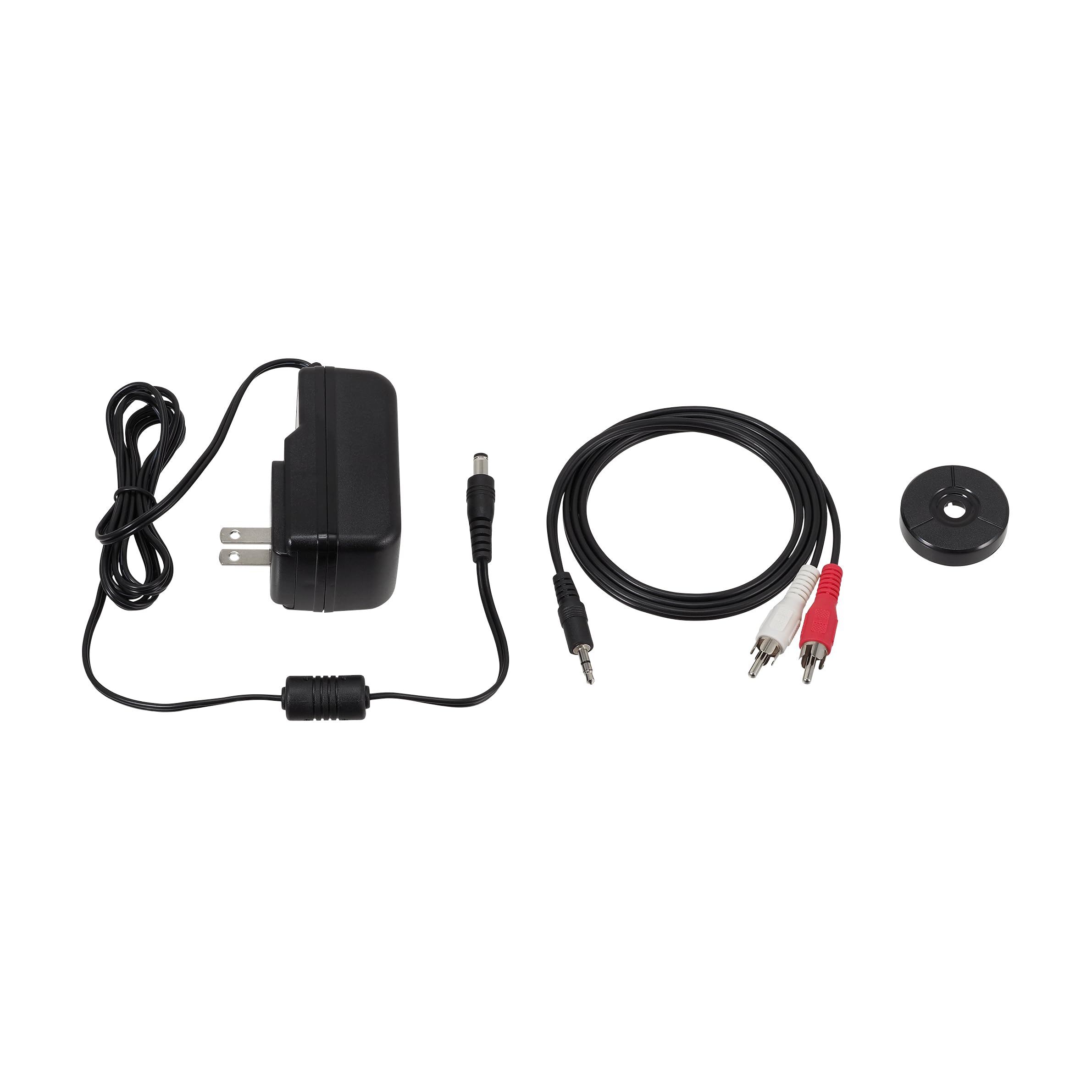 Audio-Technica comparación de tamaño en mesa para ver escala y disposición