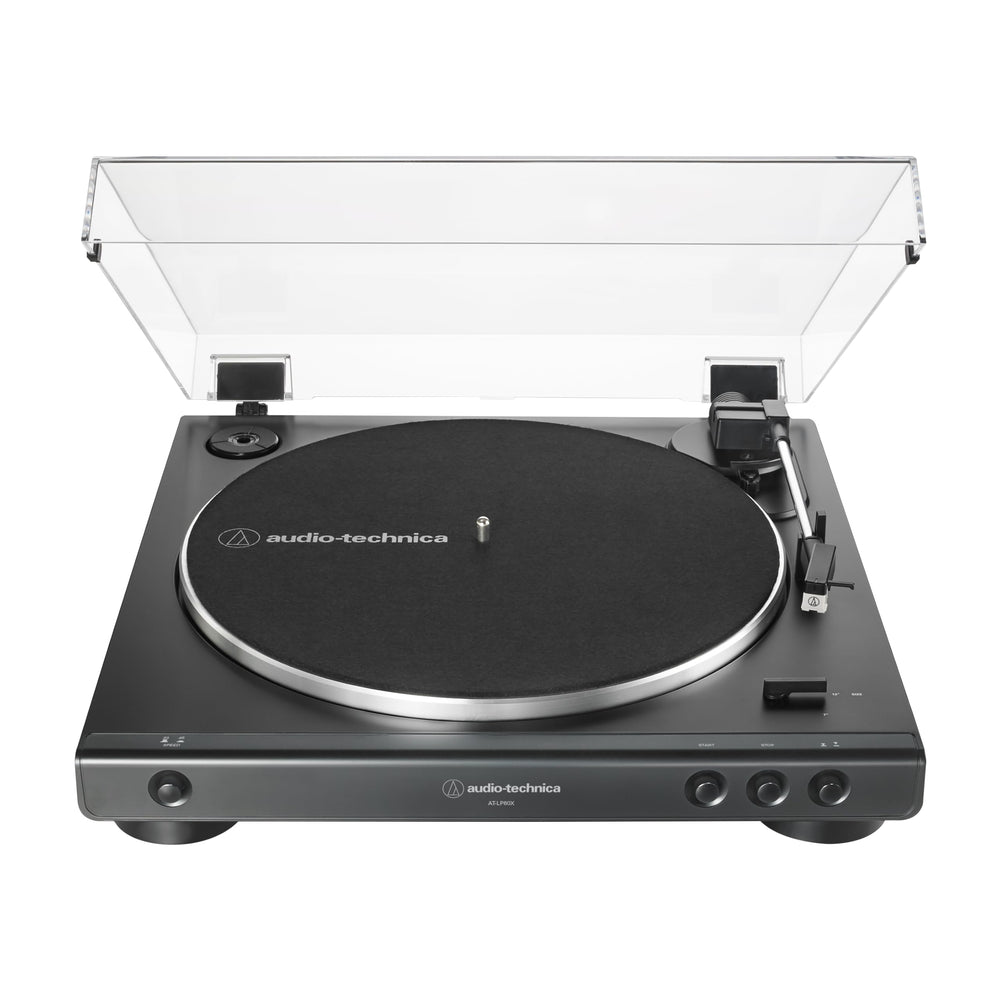 Audio-Technica primer plano del plato de aluminio anti‑resonancia mejora estabilidad