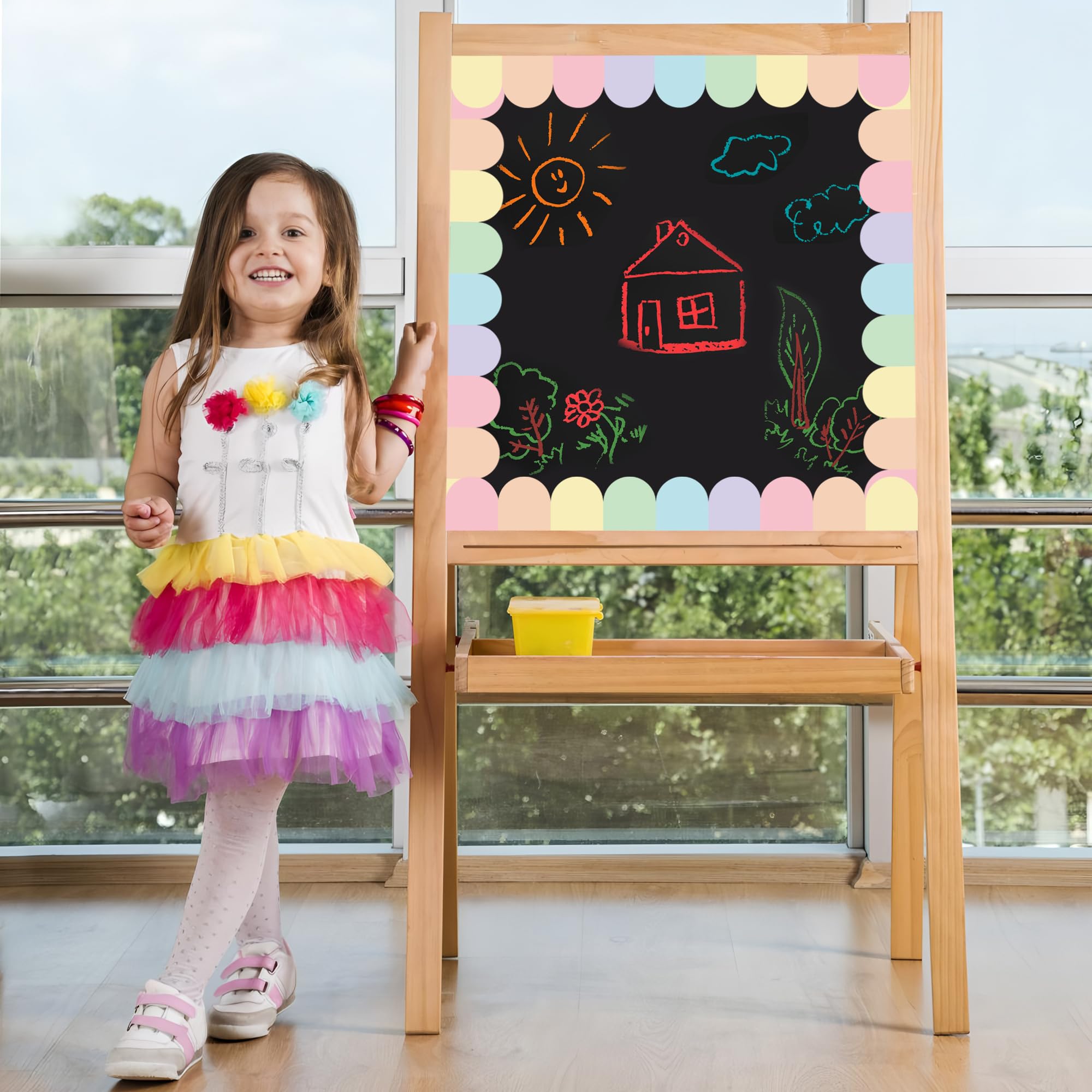 Augisteen primer plano de impresión pastel clara y resistente