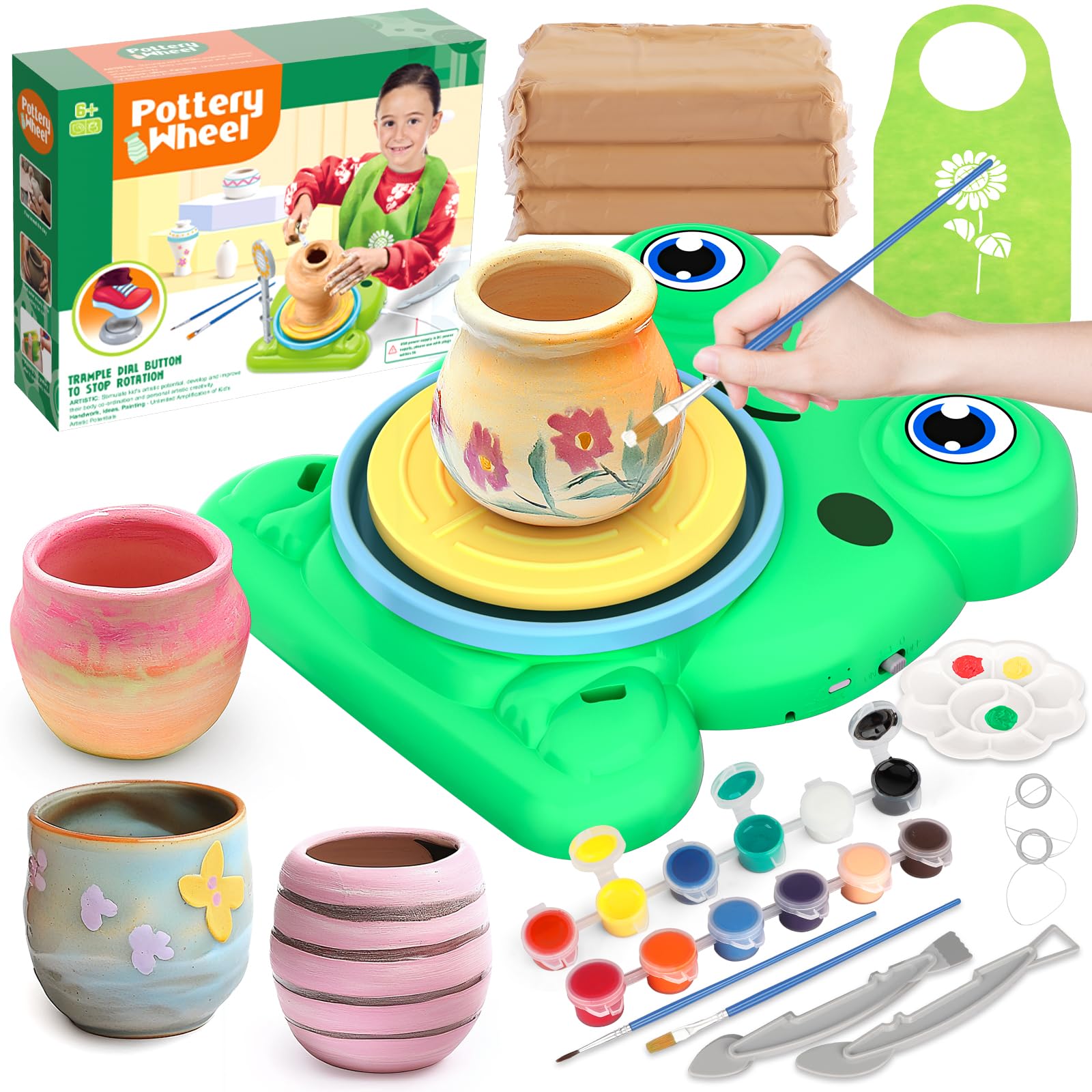 Aujazyble rueda frontal del kit mostrando diseño en forma de rana y facilidad de uso