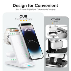 AUKUSE teléfono cargando en horizontal, permite ver notificaciones