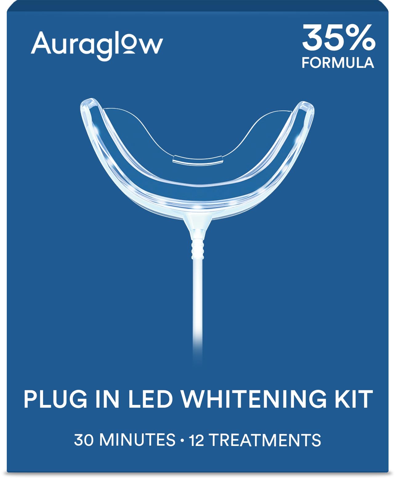 Auraglow mouthpiece enchufable mostrando diseño y uso fácil
