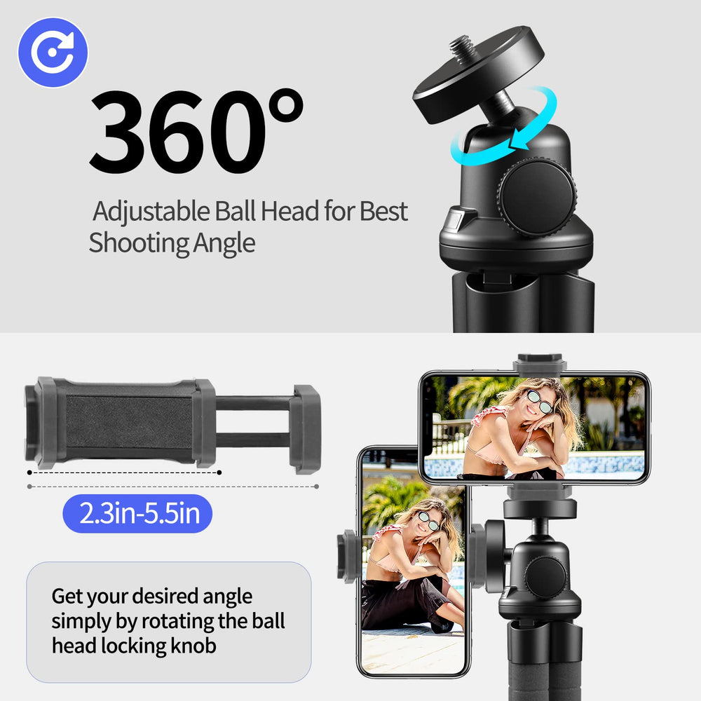 Aureday cabezal 360° ilustrando ajuste preciso de ángulo y dirección