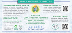 Auromere textura cremosa de la pasta dental con concentración y pureza